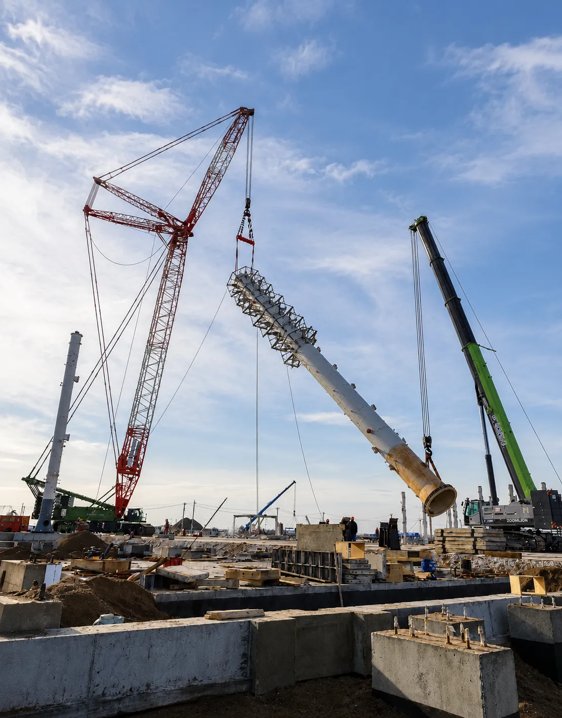 Zoomlion QUY500w 500-tonne crawler crane — MYCRANE Engineering heavy lift installation