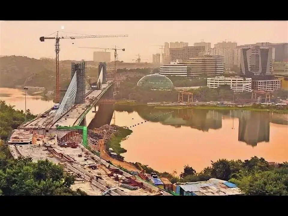 Construction project in Hyderabad requiring crane hire — MYCRANE