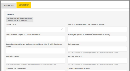 Figure 10: Quote online on the opportunity 