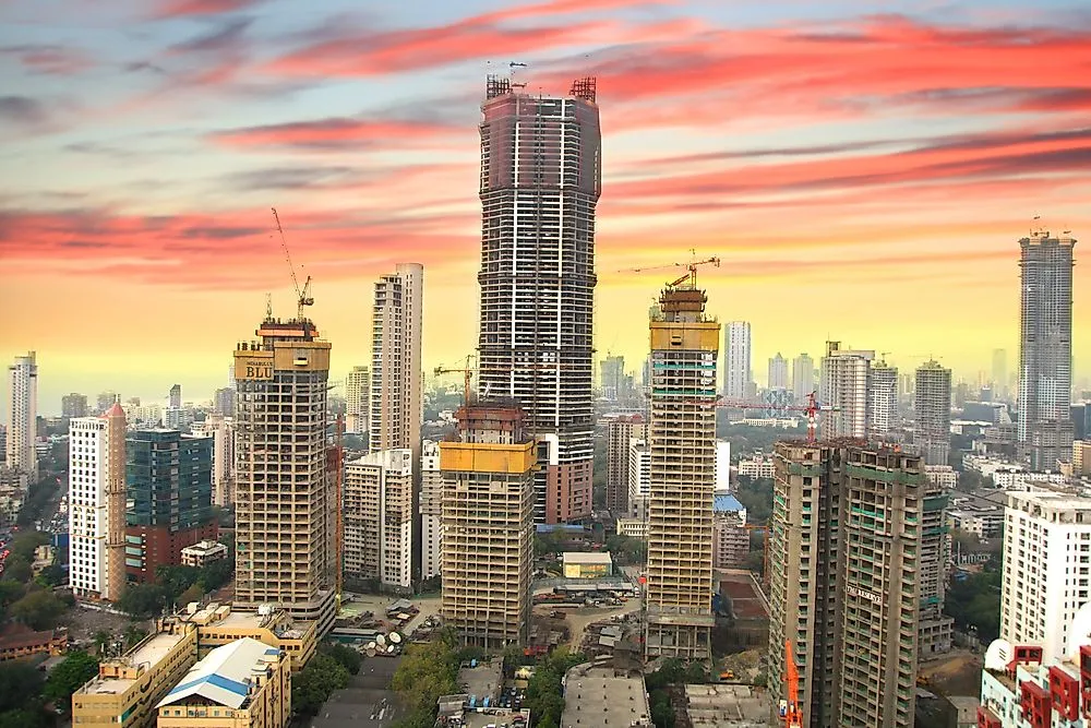 Construction project in Mumbai requiring crane hire — MYCRANE