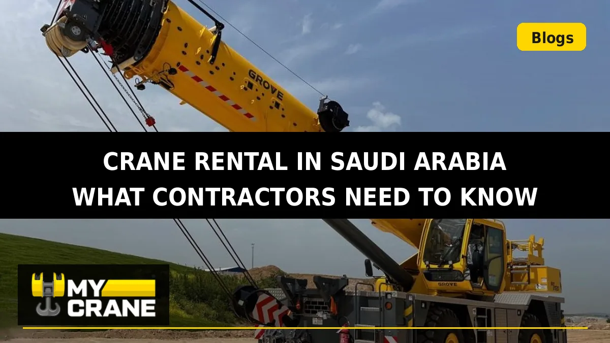 All-terrain crane for rent in Saudi Arabia — MYCRANE verified fleet