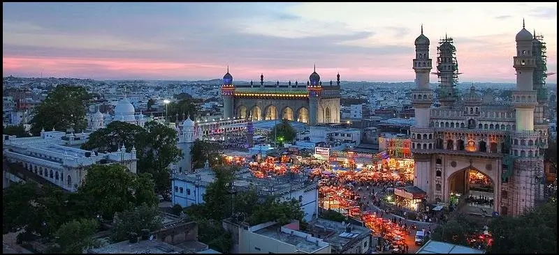 Construction project in Hyderabad requiring crane hire — MYCRANE